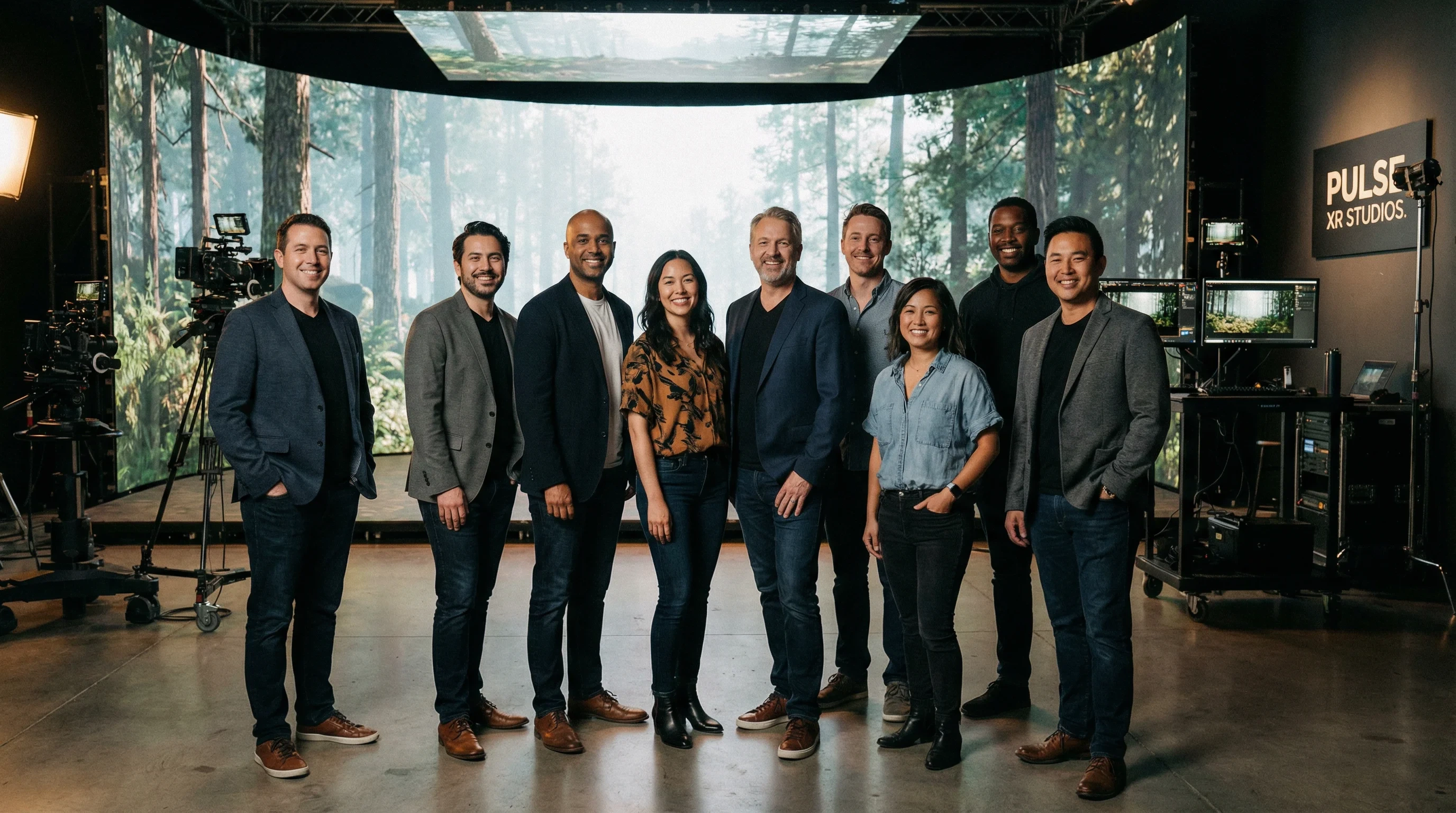 幼幼视频虚拟制片技术团队合影